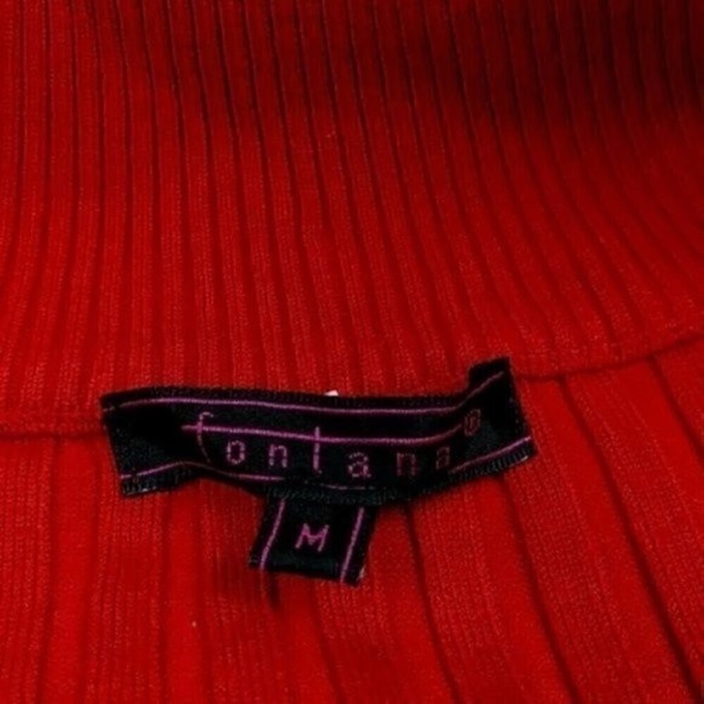 Women's Red Sweater Cardigan Embellished Stud Fontana Red Cardigan Sweater - Picture 9 of 12